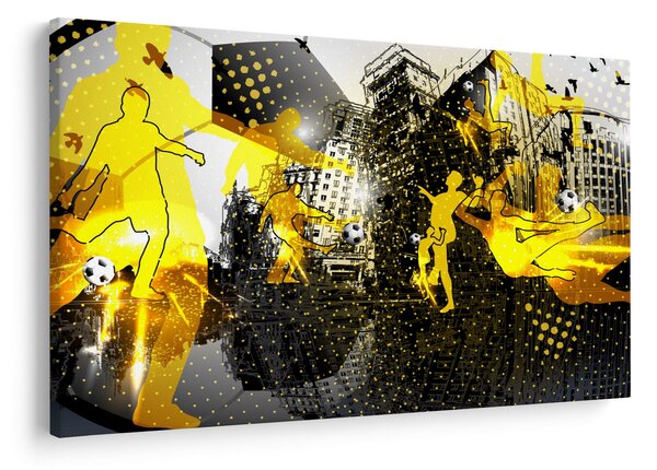 Obraz - Futbal vo veľkomeste (90x60 cm)