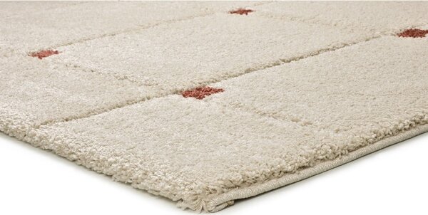 Koberec v tehlovej a krémovej farbe 80x150 cm Brenda – Universal