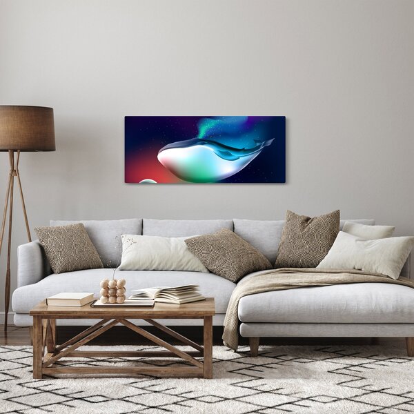 Obraz - Vesmírna veľryba (120x50 cm)
