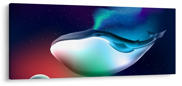 Obraz - Vesmírna veľryba (120x50 cm)