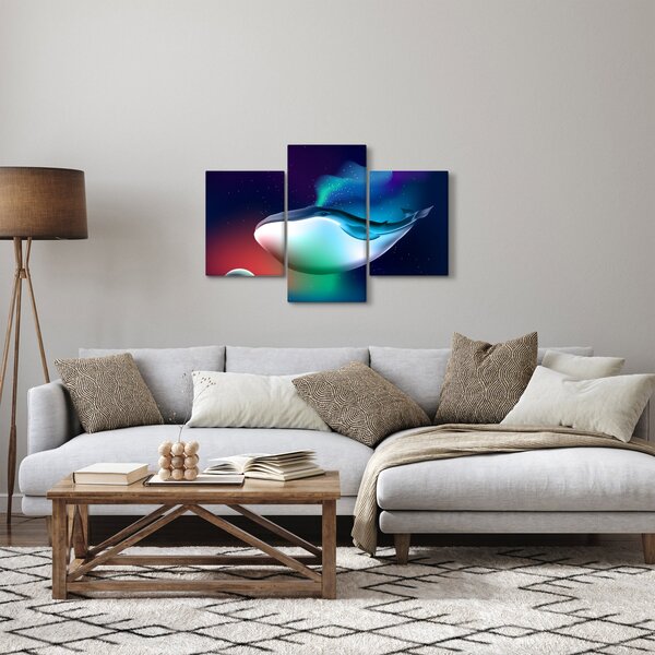 Obraz - Vesmírna veľryba (90x60 cm)