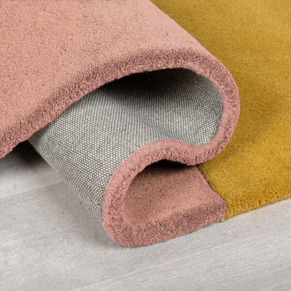 Modrý ručne tkaný vlnený koberec 120x180 cm Lozenge Bright Multi – Flair Rugs