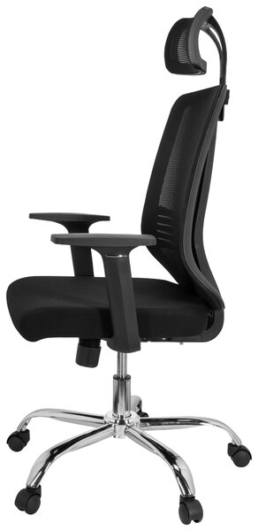 OTOČNÁ STOLIČKA, sieťovina, plochá tkanina, čierna MID.YOU - Online Only kancelárie, Online Only