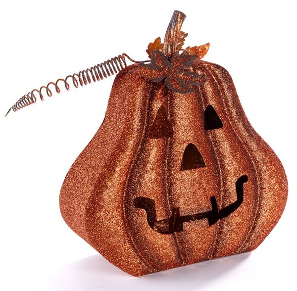 Kovový lampáš TEKVICA HALLOWEEN 28 cm