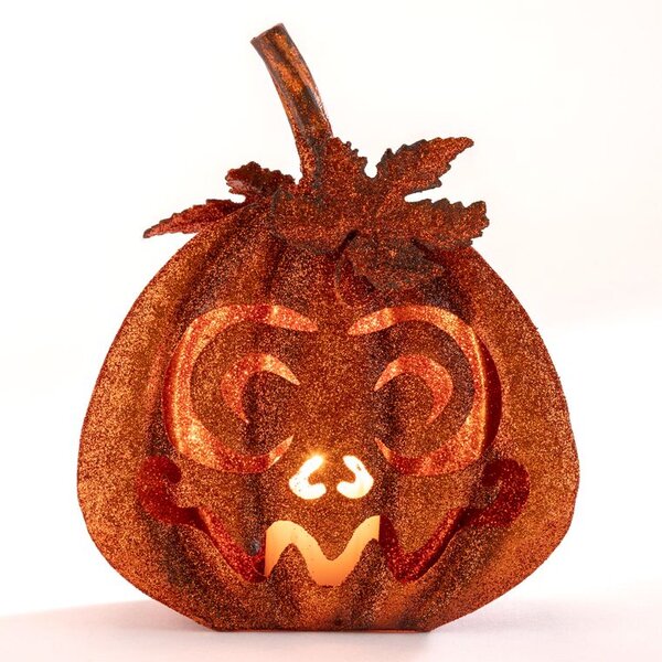 Kovový lampáš TEKVICA HALLOWEEN 21 cm