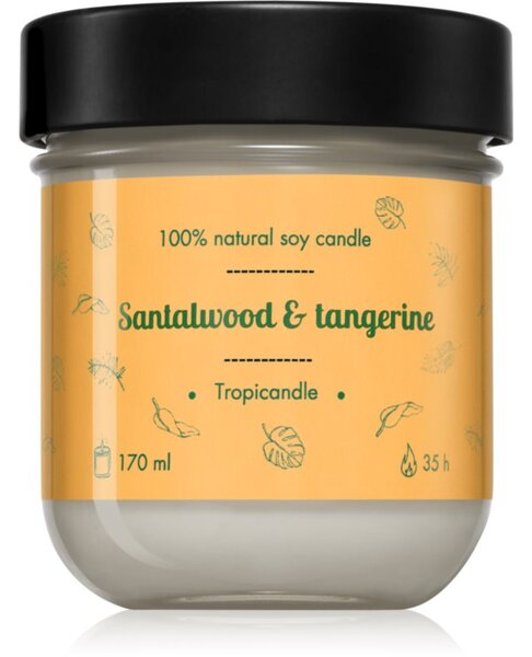 Tropicandle Santalwood & Tangerine vonná sviečka 170 ml