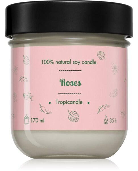 Tropicandle Roses vonná sviečka 170 ml