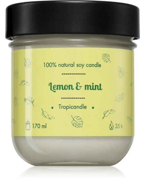 Tropicandle Lemon & Mint vonná sviečka 170 ml
