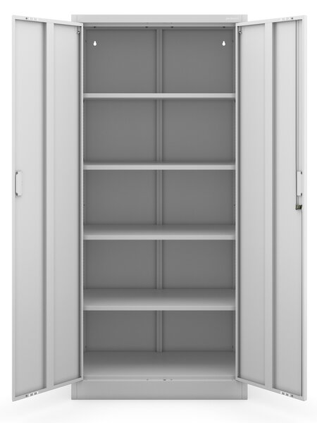 Kancelárska skriňa na dokumenty so 4 policami, sivá, 1750x800x400 mm: JAN