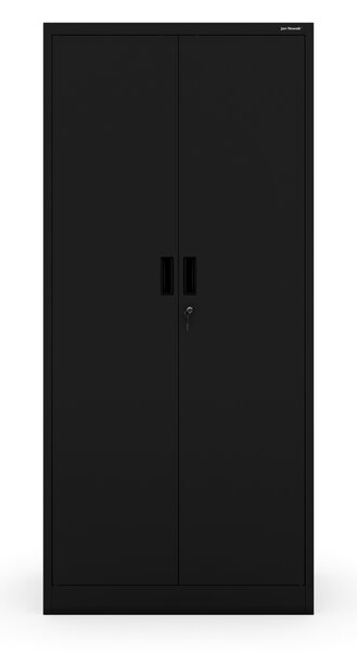Kovová kancelárska skriňa so 4 policami, čierna, 1750x800x400 mm: JAN Compact