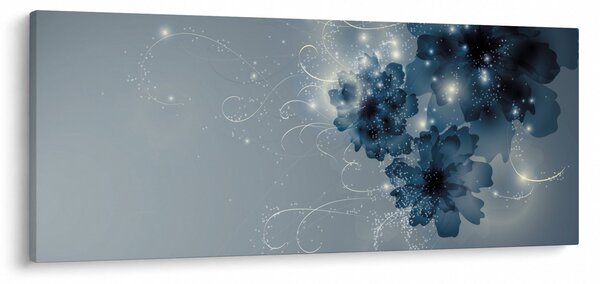 Obraz - Nežné kvety (120x50 cm)