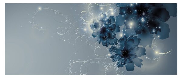 Obraz - Nežné kvety (120x50 cm)