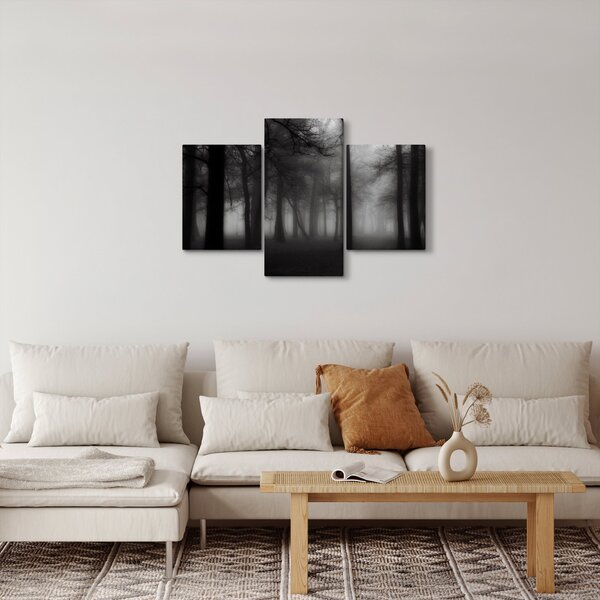 Obraz - Les v hmle (90x60 cm)