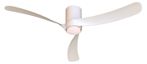 LED stropný ventilátor NEMO II L biely DC tichý CCT – Mantra Mantra Iluminación, Nemo II L, stmievateľné, Biela, Obývacia izba, Kov, Moderný