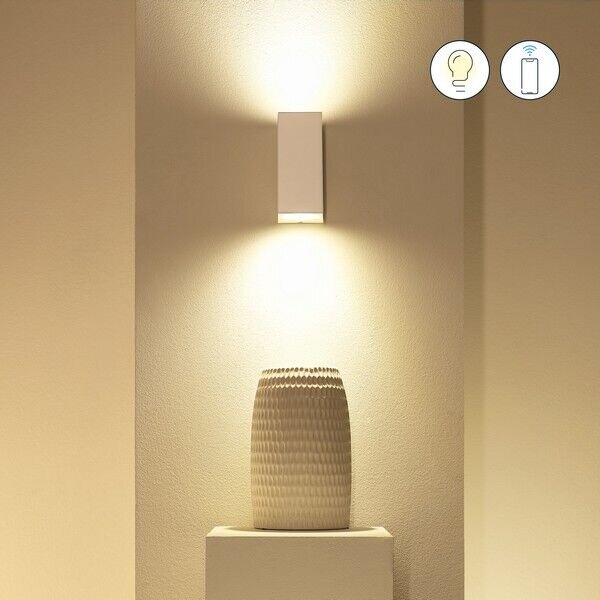 Philips Wiz Colors 8719514554597 Wall light nástenné svietidlo 2xGU10 2x5W/345lm 2200-6500K+RGB biela
