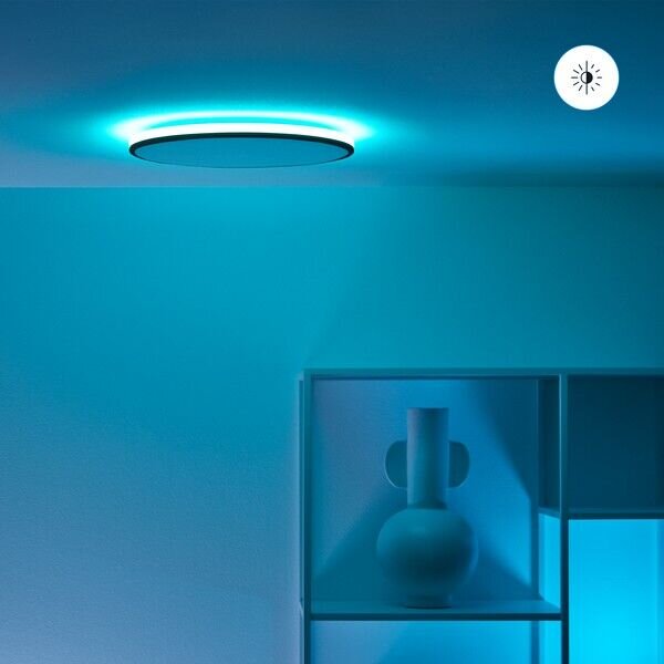 Philips Wiz Tunable white 8719514554290 Rune stropné svietidlo LED D400mm 21W/2100lm 2700-6500K čierna
