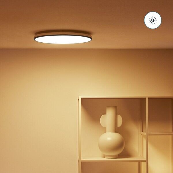 Philips Wiz Tunable white 8719514554290 Rune stropné svietidlo LED D400mm 21W/2100lm 2700-6500K čierna