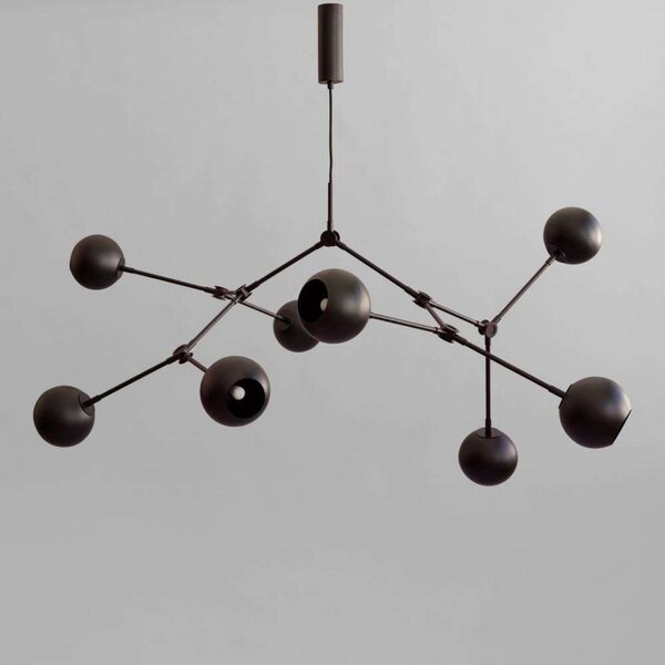 Lustre 101 COPENHAGEN, stmievateľné, Čierna, Obývacia izba, Kov, Moderný