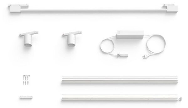 8719514407909 Philips Hue White and Color Ambiance Perifo LED nástenné svietidlo bodové - súprava s Gradient trubicou 39,9W/2x490lm,1x1820lm 2000-6500K+RGB biele