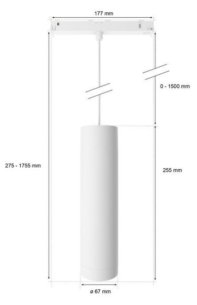 8719514407503 Philips Hue White and Color Ambiance Perifo závesné svietidlo LED - Extension 5,1W/490lm 2000-6500K+RGB biele
