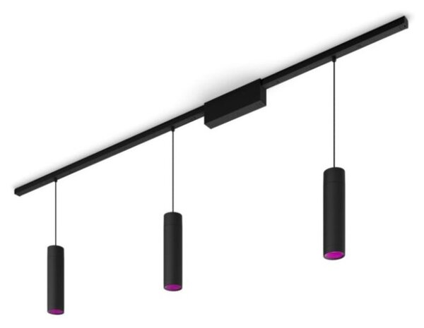 8719514407725 Philips Hue White and Color Ambiance Perifo závesné svietidlo LED - súprava 15,6W/3x490lm 2000-6500K+RGB čierne