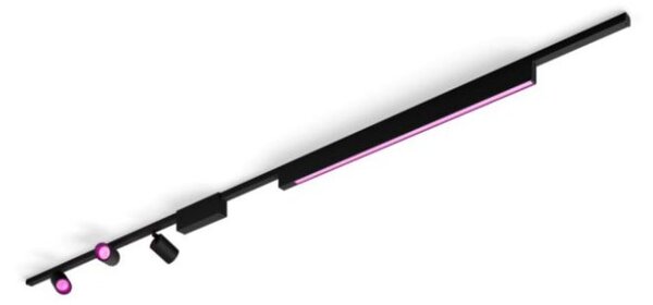 8719514407800 Philips Hue White and Color Ambiance Perifo LED stropné svietidlo bodové - súprava s lištou 44,6W/3x490lm,1x1700lm 2000-6500K+RGB čierne