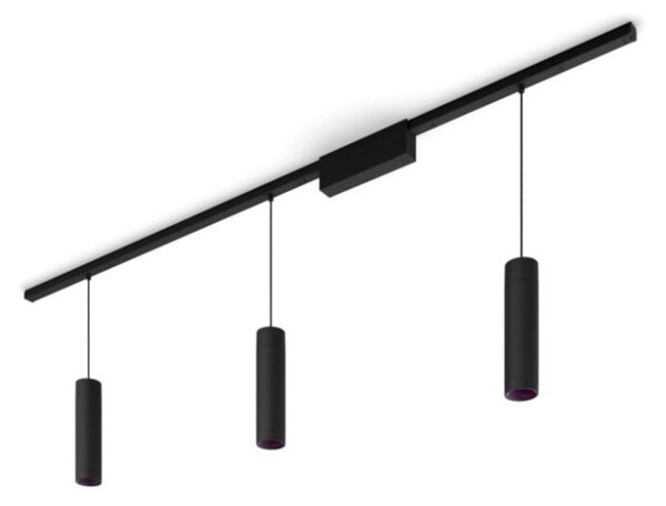 8719514407725 Philips Hue White and Color Ambiance Perifo závesné svietidlo LED - súprava 15,6W/3x490lm 2000-6500K+RGB čierne