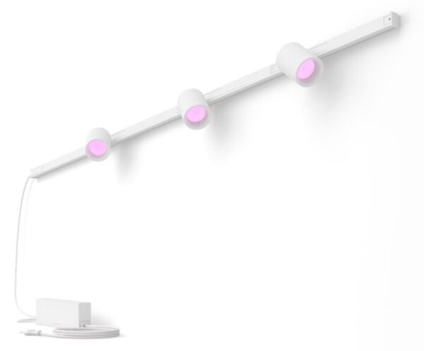 8719514407862 Philips Hue White and Color Ambiance Perifo LED nástenné svietidlo bodové - súprava 15,6W/3x490lm 2000-6500K+RGB biele