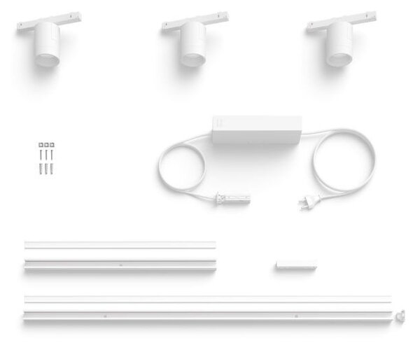 8719514407862 Philips Hue White and Color Ambiance Perifo LED nástenné svietidlo bodové - súprava 15,6W/3x490lm 2000-6500K+RGB biele