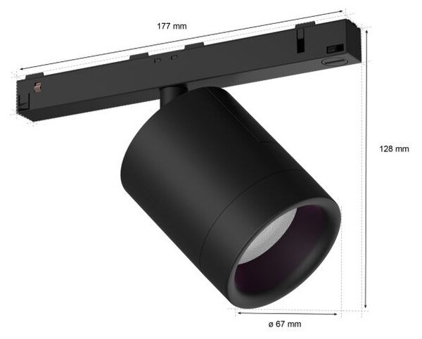 8719514407442 Philips Hue White and Color Ambiance Perifo bodové svietidlo LED - Extension 5,2W/490lm 2000-6500K+RGB čierne