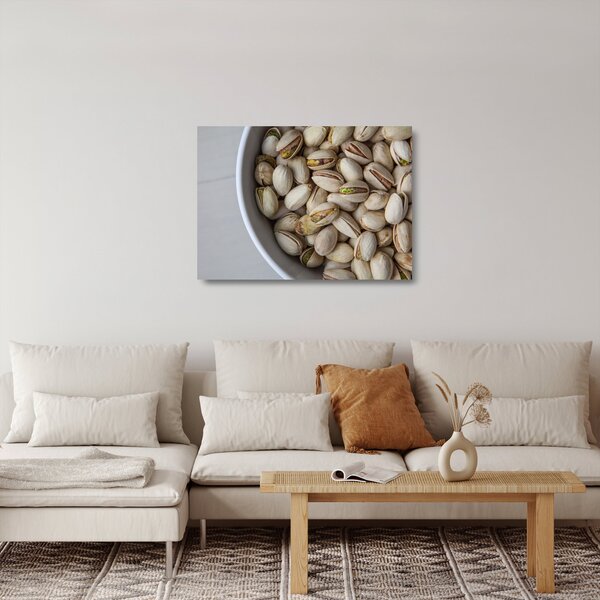 Sklenený obraz - pistácie (70x50 cm)