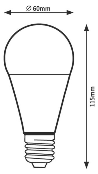 Rabalux SMD LED žiarovka A60 10W E27 1055Lm 6500K