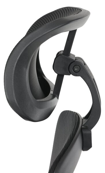 Kancelárska ergonomická stolička NOKA — sieť / látka, čierna