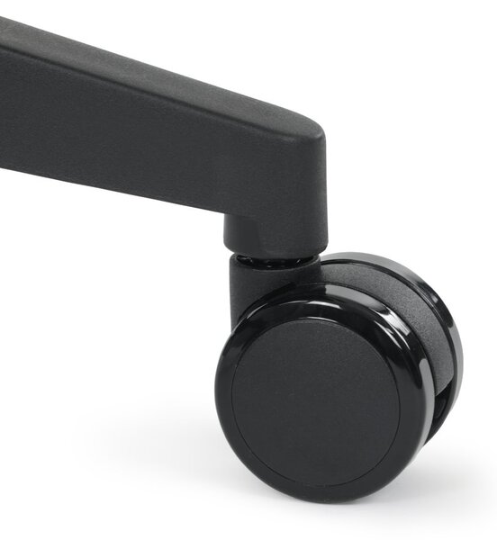 Kancelárska ergonomická stolička NOKA — sieť / látka, čierna