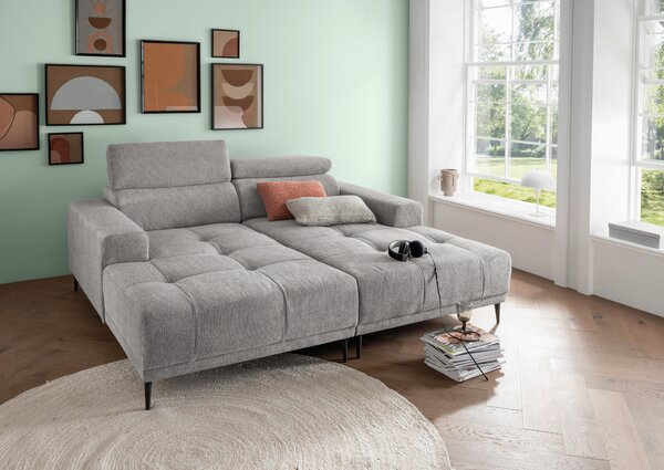 VEĽKÁ POHOVKA, textil, sivá P & B - Sedačky, Online Only