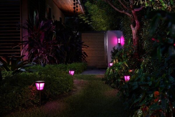 PHILIPS HUE 17459/30/P7 Impress 2x8W/1200lm RGB exteriérové nástenné svietidlo