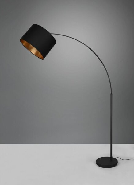 TRIO Reality R40081080 BOLIVIA stojaca lampa V1710mm 1xE27 čierna matná
