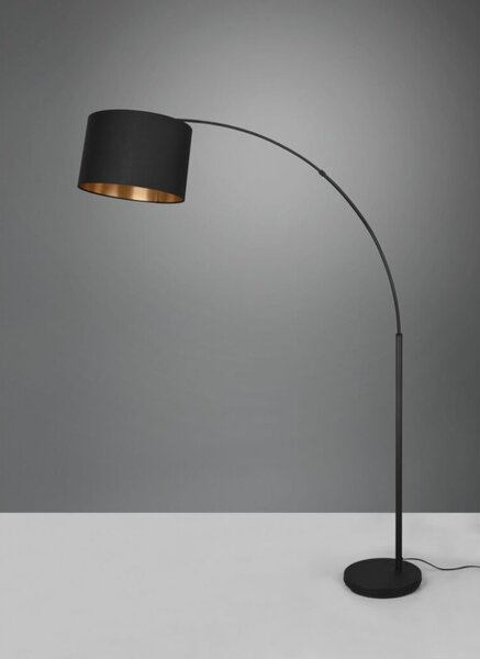 TRIO Reality R40081080 BOLIVIA stojaca lampa V1710mm 1xE27 čierna matná