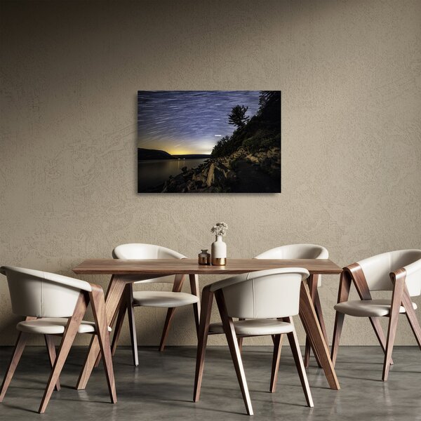 Sklenený obraz - obloha pri západe slnka (70x50 cm)