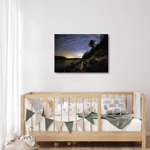 Sklenený obraz - obloha pri západe slnka (70x50 cm)