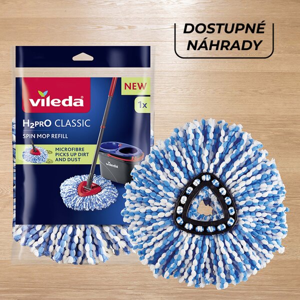 VILEDA H2prO strapcový rotačný mop