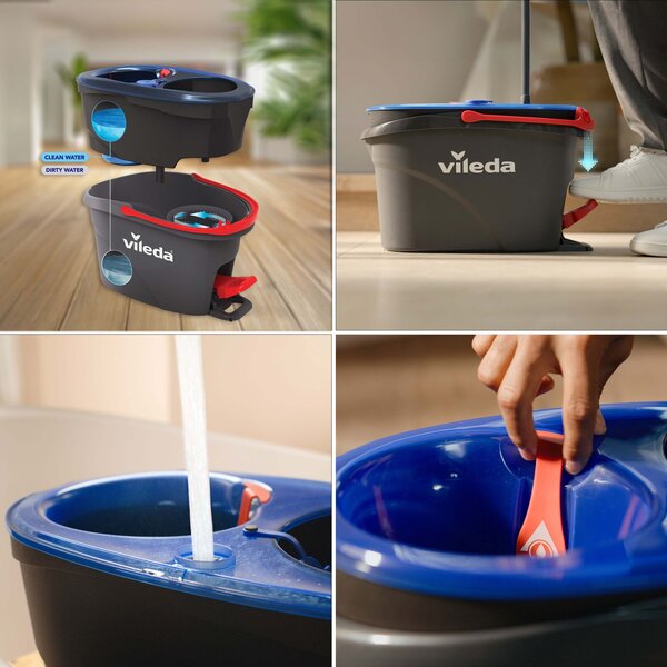 VILEDA H2prO strapcový rotačný mop