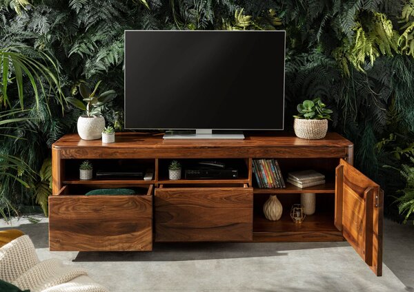 MONTREAL TV stolík 178x58 cm, hnedá, palisander