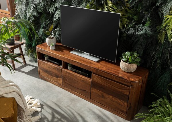 MONTREAL TV stolík 178x58 cm, hnedá, palisander