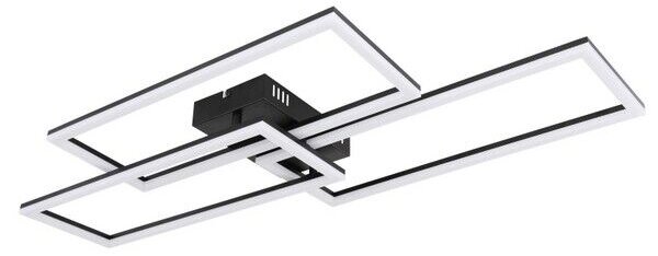 GLOBO 67247-58 TINY stropné svietidlo LED 58W/4300lm 2700-6000K čierna matná, opál, stmievateľné, diaľkové ovládanie
