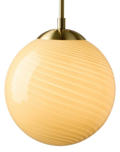 Závesné svietidlá Halo Design, CANDY BALL, stmievateľné, Béžová, Obývacia izba, Sklo, Dizajnový