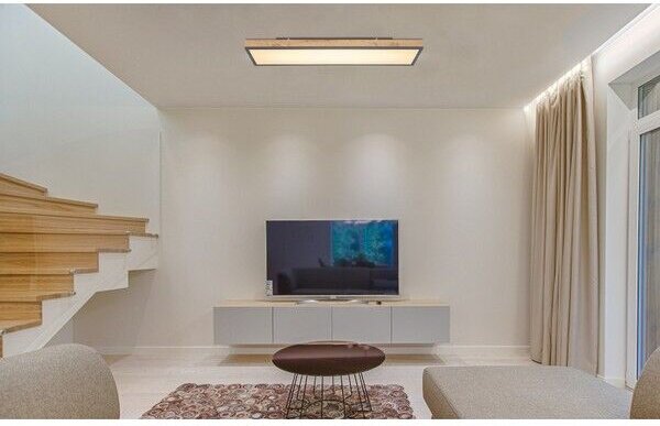 GLOBO 416080WD4 DORO stropné svietidlo LED 200x800mm 24W/1500lm 3000K grafitová, imitácia dreva, opál