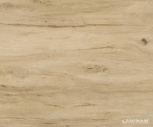 DELIFE Komoda Cuor 150 cm keramika Laminam® sabbia dubová 3 dvierka podstava závesná akrylové sklo