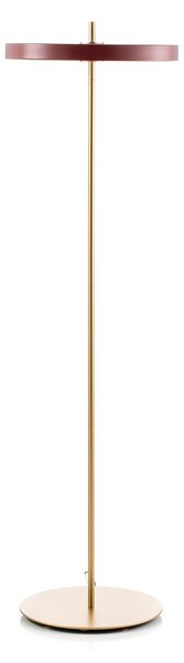 Stojacie Lampa UMAGE, Asteria Floor, stmievateľné, Červená, Obývacia izba, Kov, Dizajnový