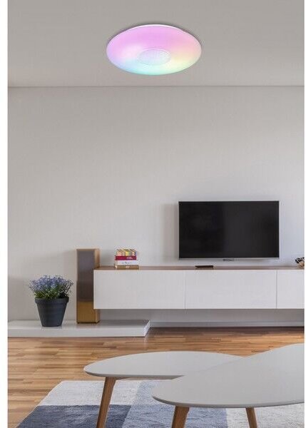 GLOBO 41367-24 SULLY stropné svietidlo LED D410mm 24W/1500lm 3000-6500K RGB biela, opál, stmievateľné, diaľkové ovládanie, raimbow efekt